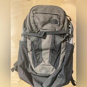 The North Face Men's Backpack - Olive and Black (NY)